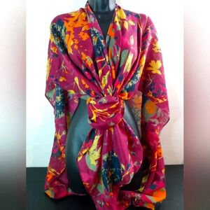 Floral Women Cover Up Wrap Shawl Ladies Versatile Top
